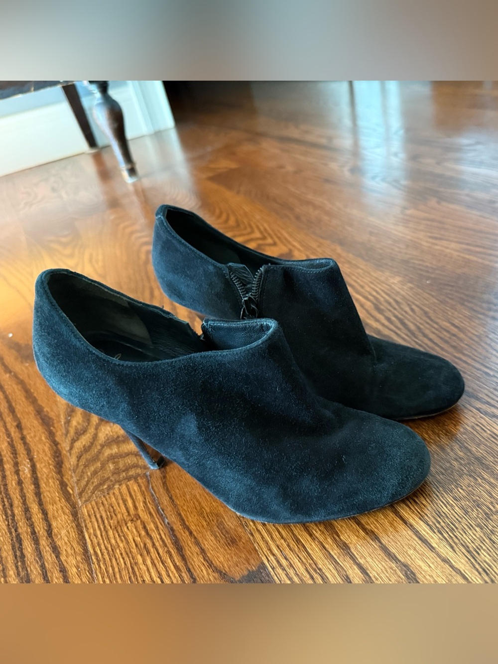 Cole Haan with Nike Air tech  Black Suede Ankle Booties - 6